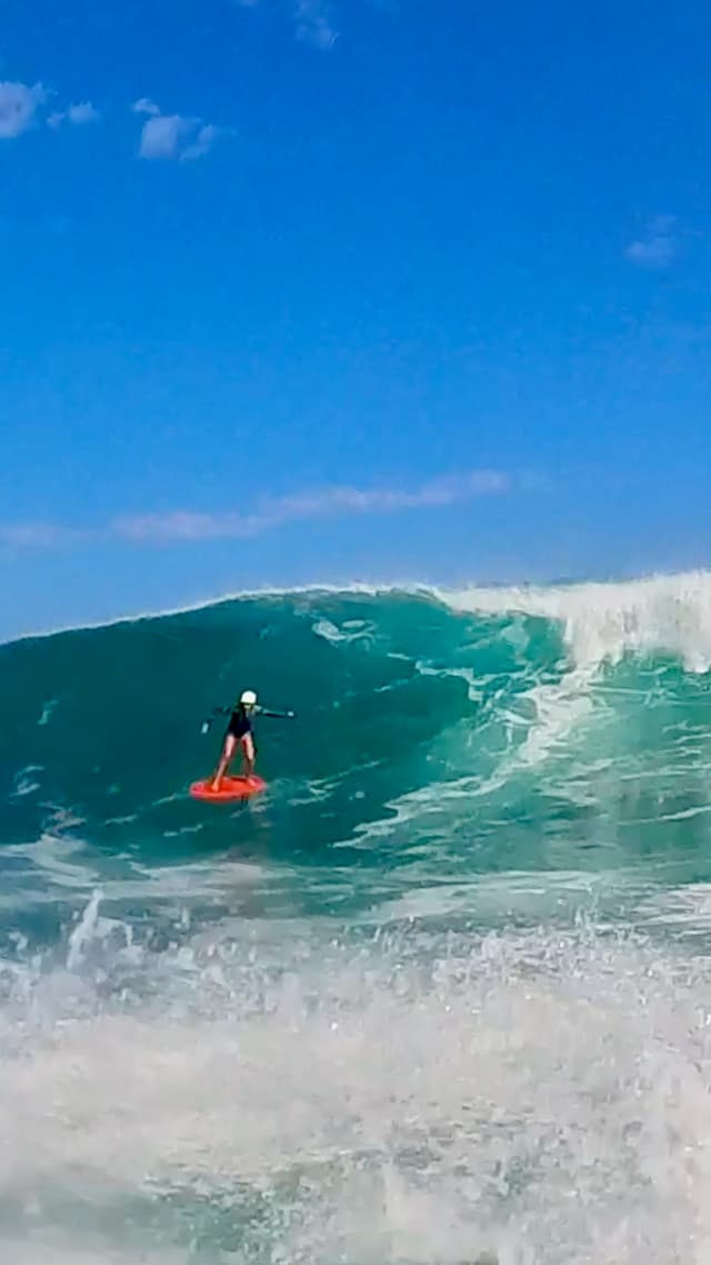 Downwind wave riding